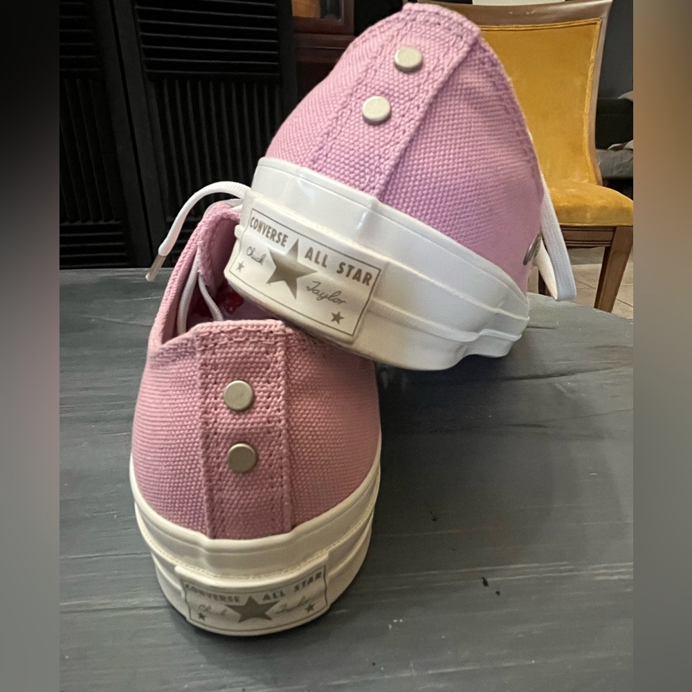 Converse Chuck 70 Metal Rings Pink Canvas Sneakers - Picture 4 of 7